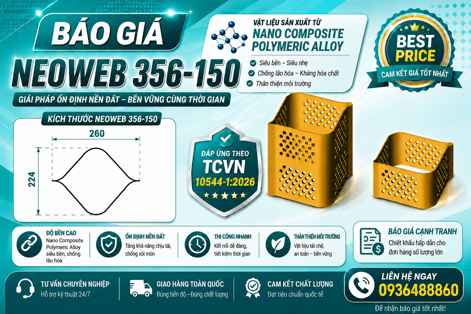BÁO GIÁ NEOWEB 356-150 NĂM 2026