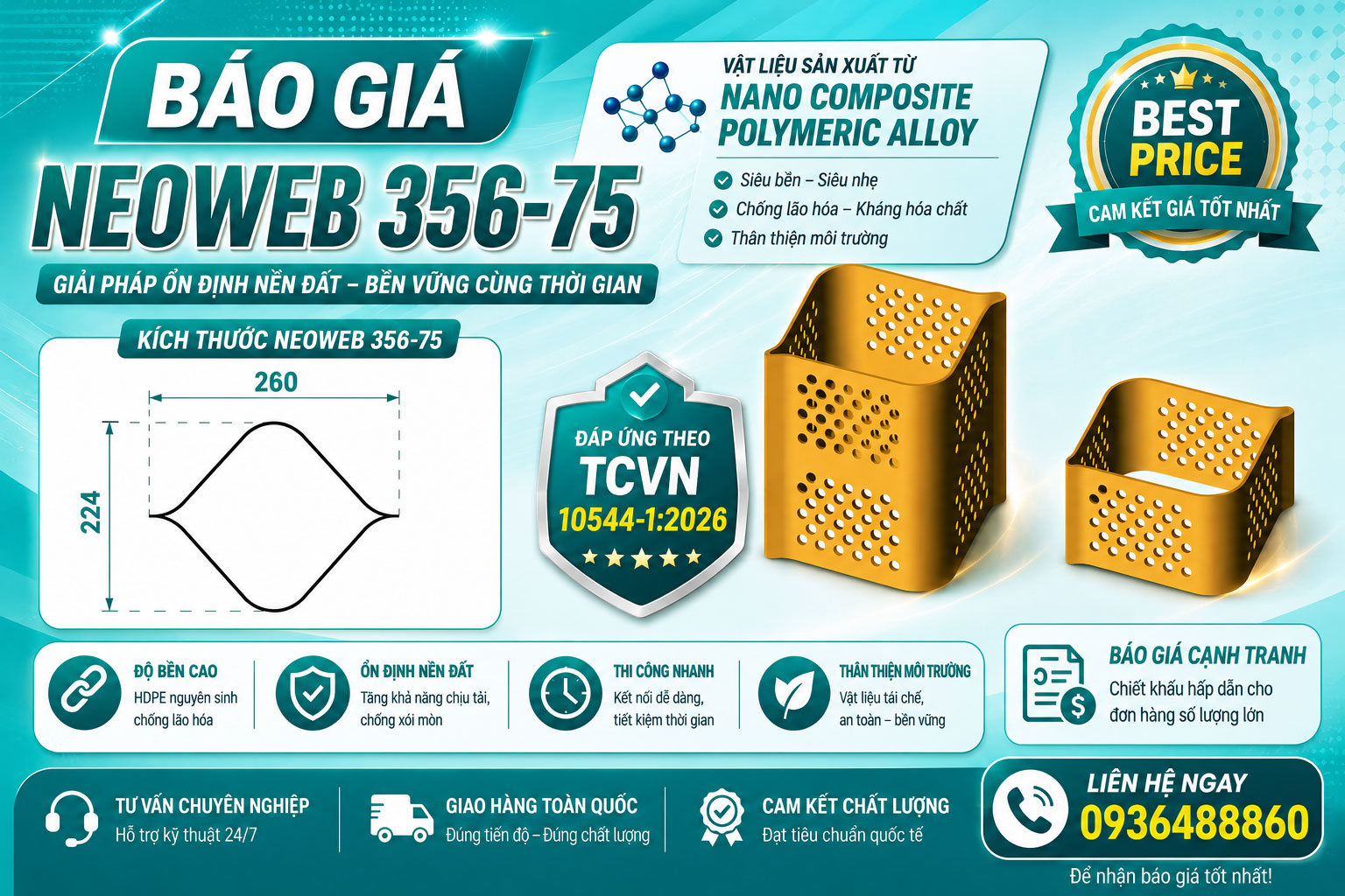 BÁO GIÁ NEOWEB 356-75 NĂM 2026