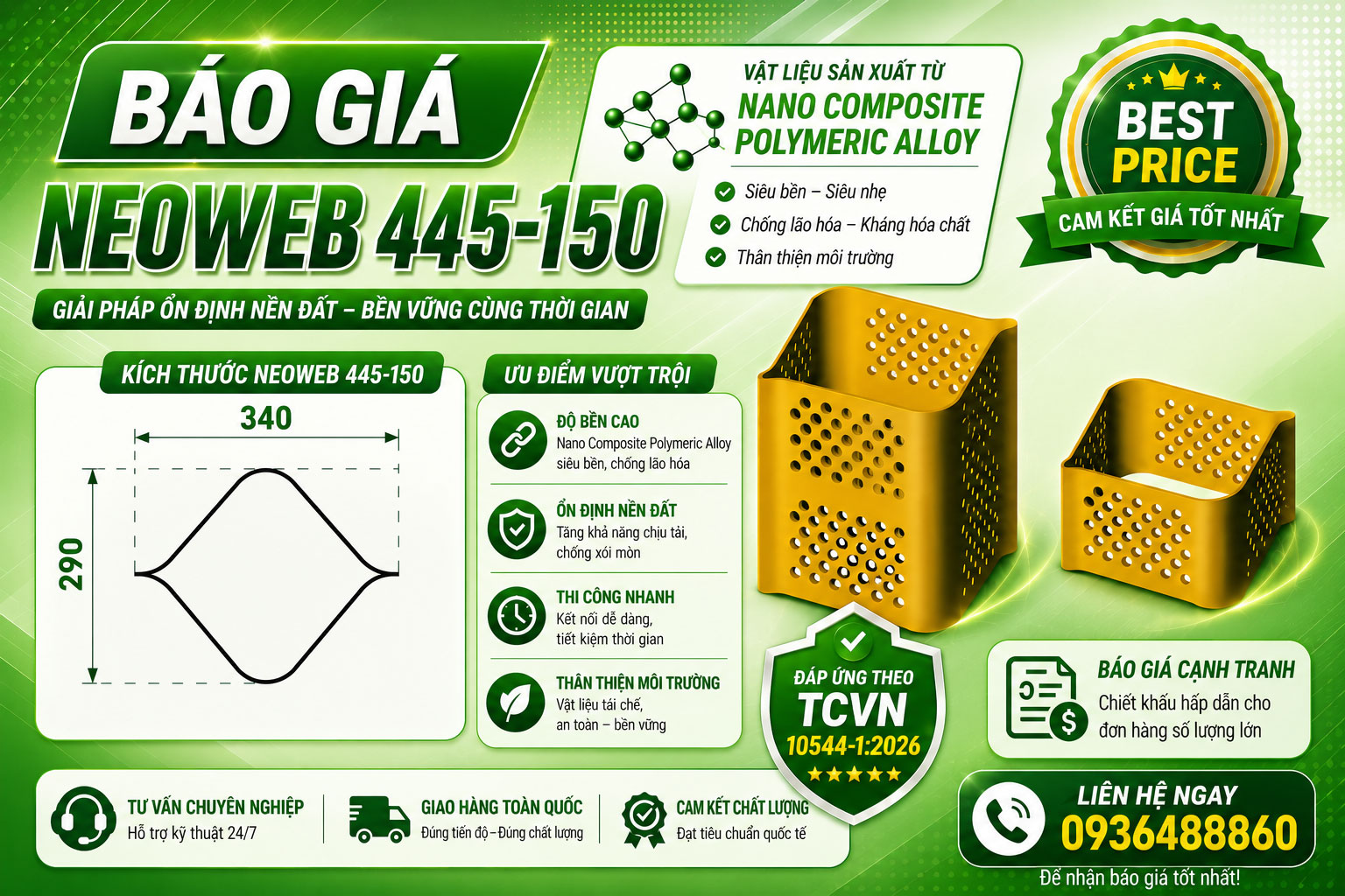 BÁO GIÁ NEOWEB 445-150 NĂM 2026