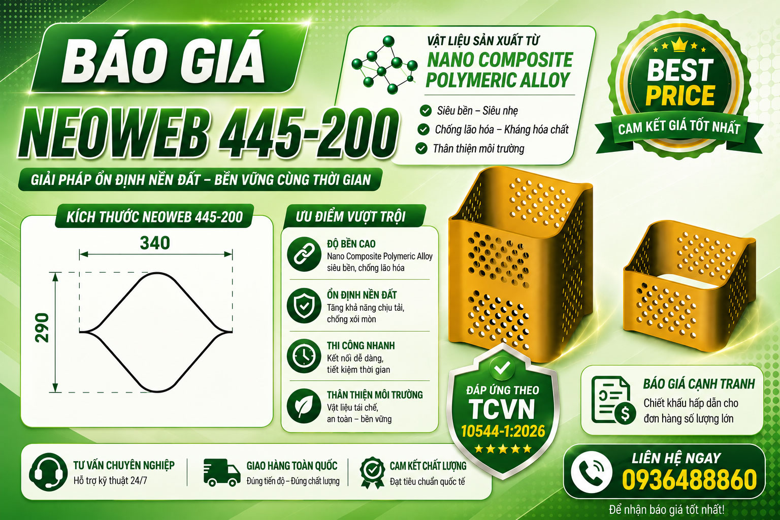 BÁO GIÁ NEOWEB 445-200 NĂM 2026
