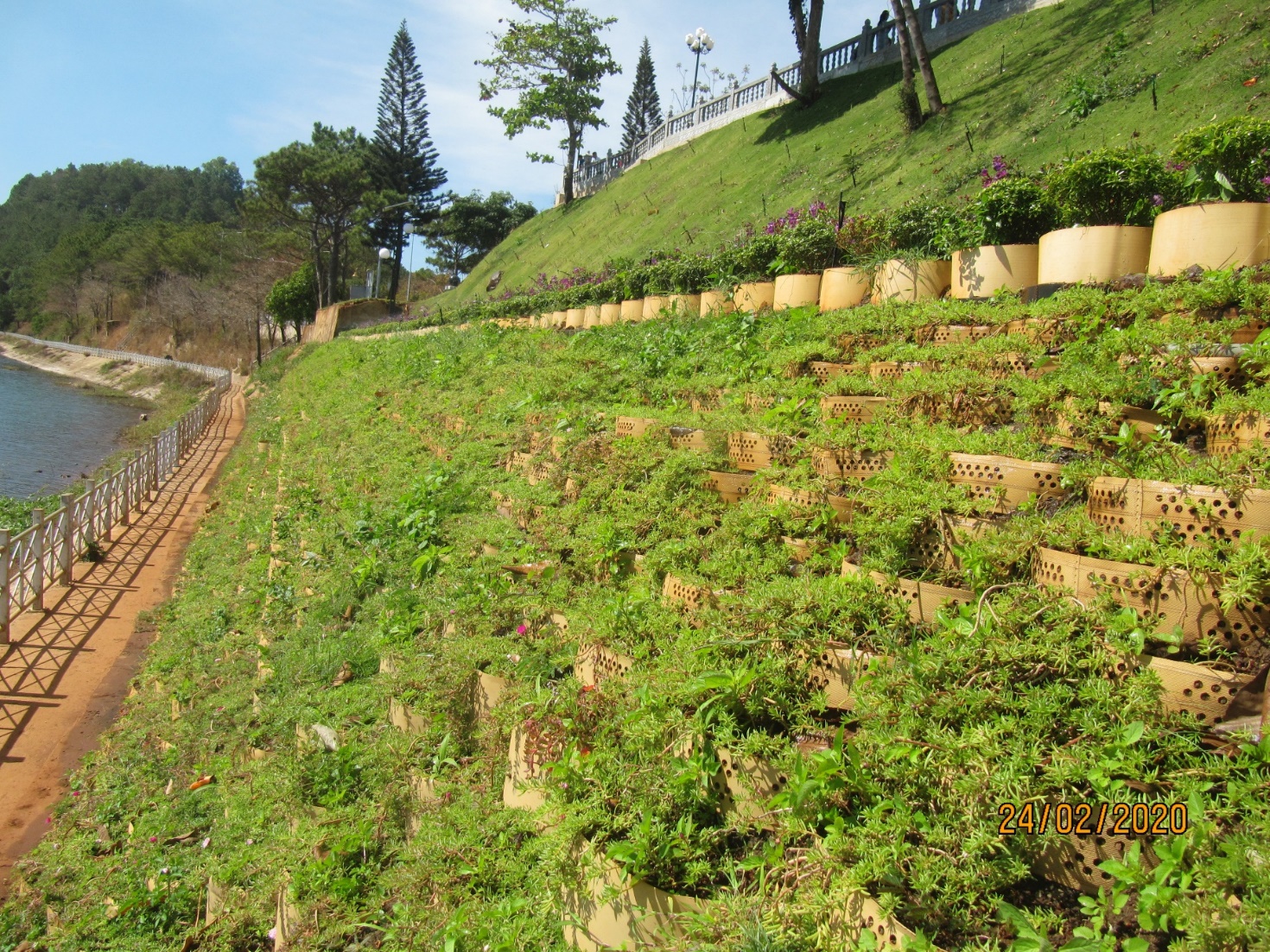 Neoweb xây dựng tường chắn