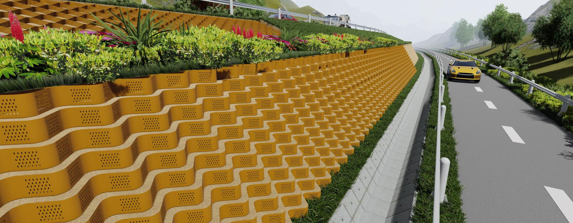 Thiết kế gia cố tường chắn đất