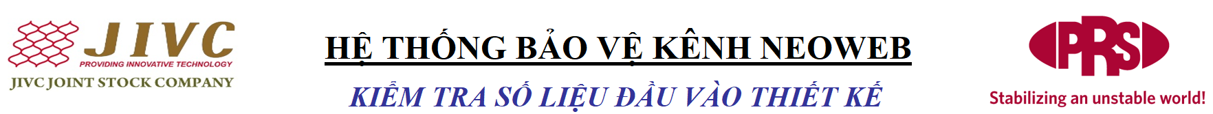 Thiết kế neoweb bảo vệ mái kênh