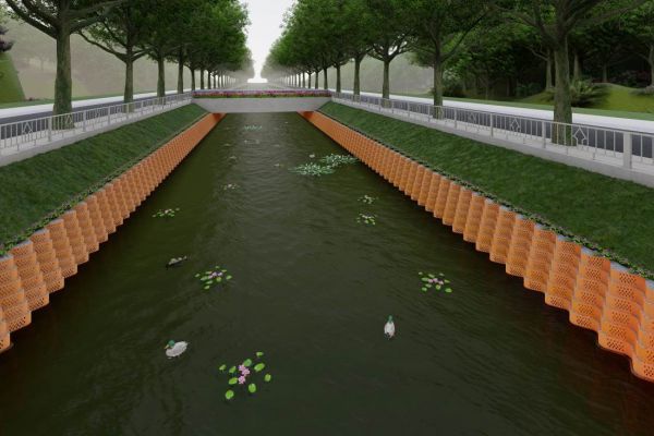 Kè chống sạt nở mái taluy đường lên Pháo Thần Công – Cát Bà