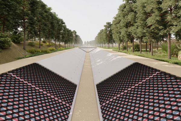 Gia cố mái taluy bằng Neoweb cải tiến 445-120 tại Khu luyện tập tổng hợp – Huyện Tủa Chùa, tỉnh Điện Biên