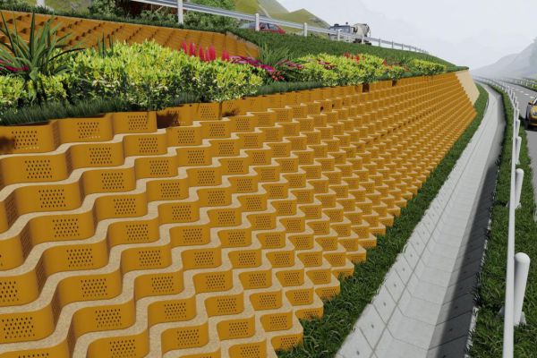 Neoweb xây dựng tường chắn